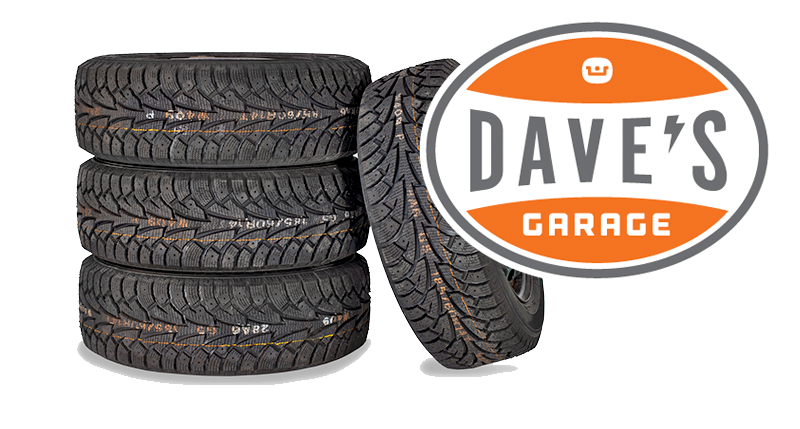 Tire stack with logo